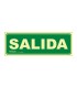 SEÑAL SALIDA PVC 1MM CLASE A 105X300 MM