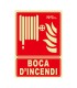 SEÑAL BOCA D'INCENDI PVC 0,7mm 210X300mm