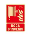 SEÑAL BOCA D'INCENDI PVC 0,7mm 210X300mm