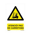 SEÑAL PERILL PAS DE CARRETONS