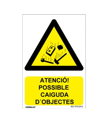 SEÑAL PERILL POSSIBLE CAIGUDA D'OBJECTES