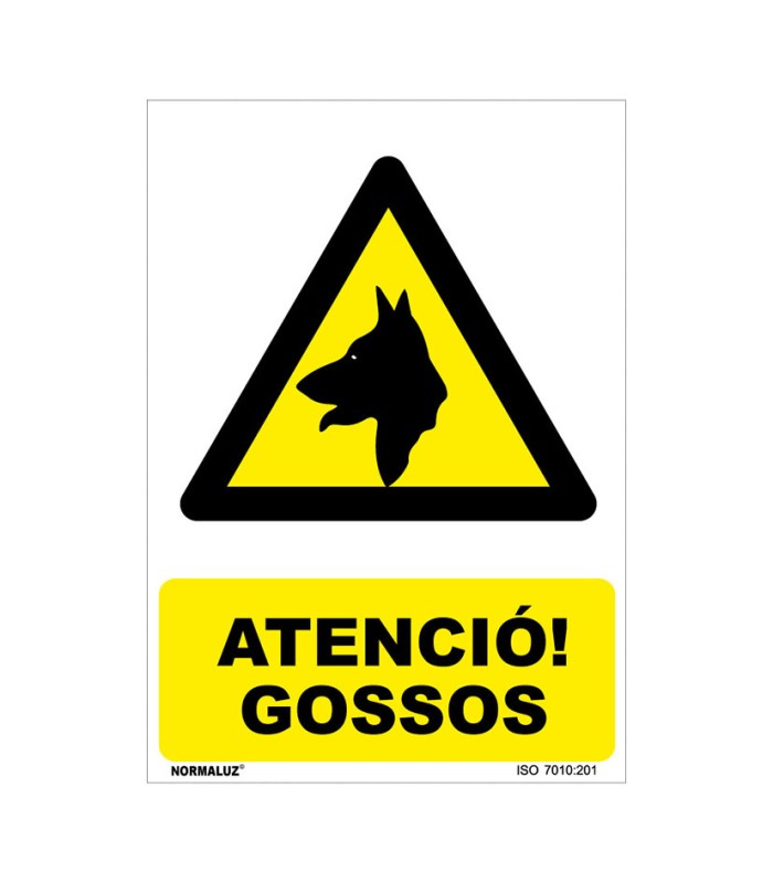 SEÑAL PERILL GOSSOS PVC 0,7mm 210X300mm