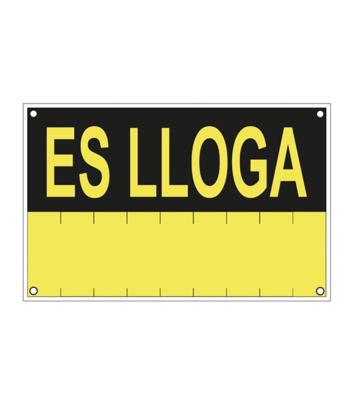 SEÑAL ES LLOGA PVC 0,4mm AMARILLO
