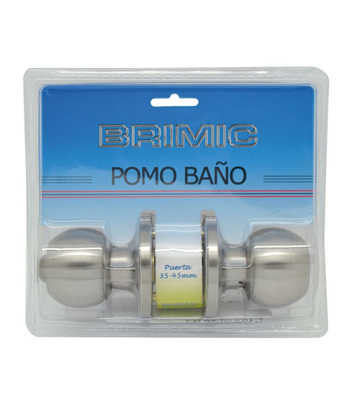 POMO PUERTA BOLA BAÑO LATON PULIDO
