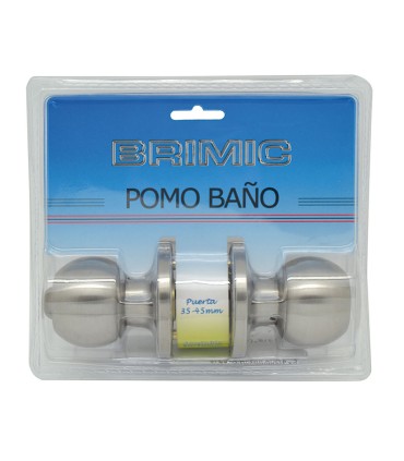 POMO PUERTA BOLA BAÑO LATON PULIDO