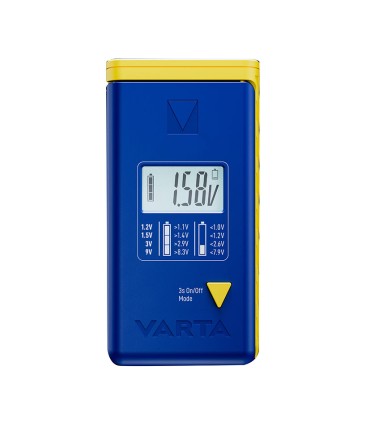COMPROBADOR DE PILAS VARTA LCD