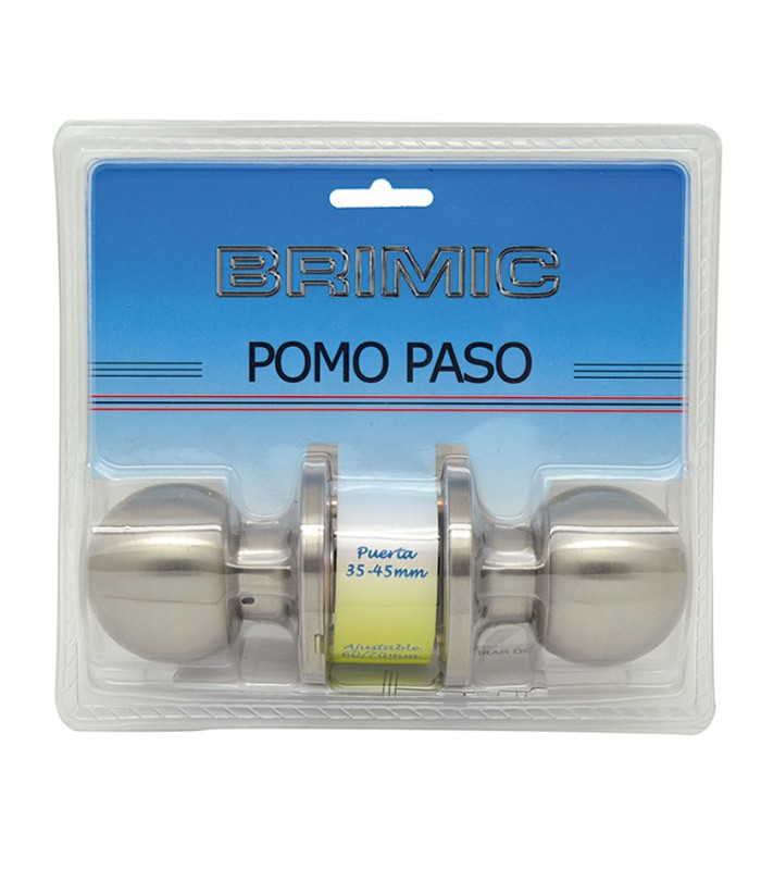 POMO PUERTA BOLA PASO INOXIDABLE