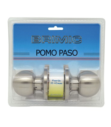 POMO PUERTA BOLA PASO INOXIDABLE