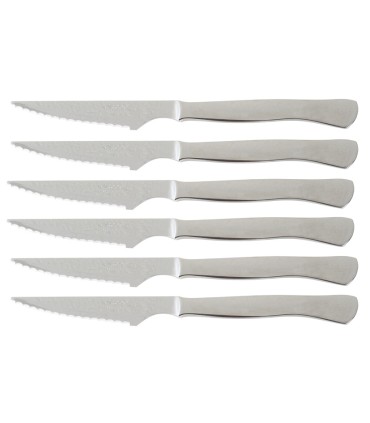 CUCHILLO. SET 6 CHULETEROS MONOBLOCK