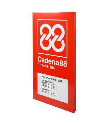 ROTULO CADENA88 FERRETERIAS C/HORARIO