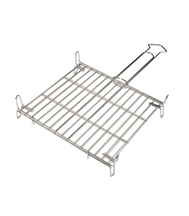 PARRILLA DOBLE ALAMBRE CINC.25X25CM
