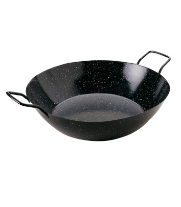PAELLERA ESMALT.HONDA C/ASAS 40 CM.
