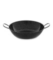 PAELLERA HONDA ESMALTADA ASAS 28 CM.