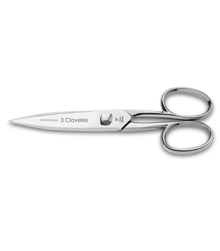 TIJERA COCINA DENTADA, INOX. 20 CM