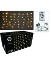 CORTINA 400 LED LUZ BLANCA CALIDA 2x2M.