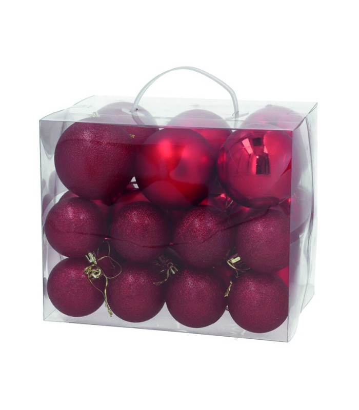 CAJA  30 BOLAS LORYNG 6-8 CM. ROJO