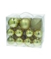 CAJA  30 BOLAS LORYNG 6-8 CM. DORADO