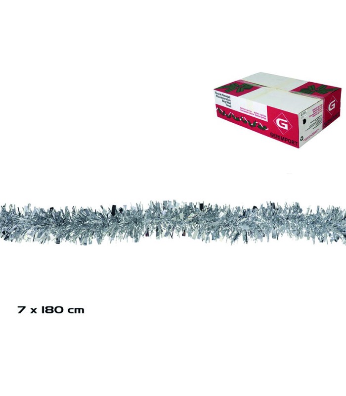GUIRNALDA PLATA 7X180 CM.
