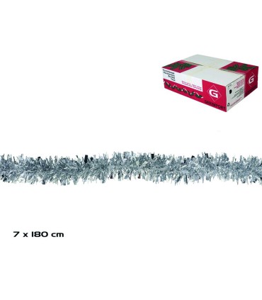 GUIRNALDA PLATA 7X180 CM.