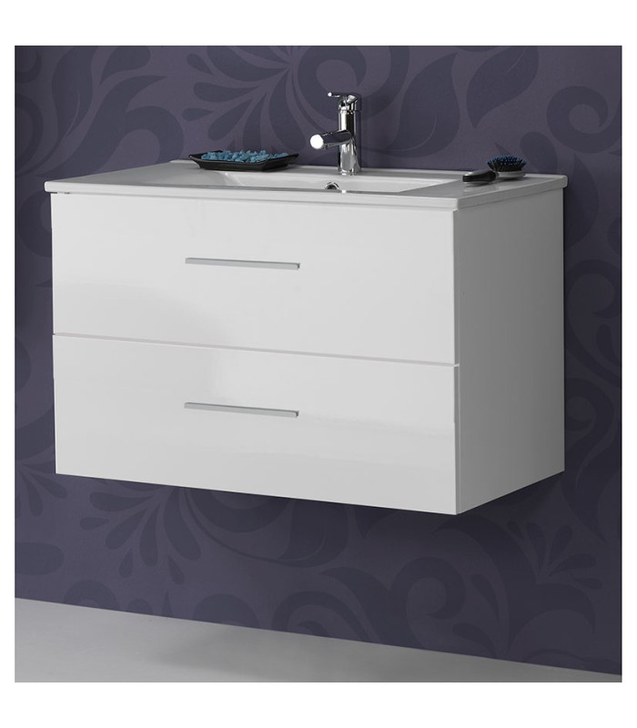 MUEBLE BAÑO+ENCIMERA SPRING SUSP 80CM BL
