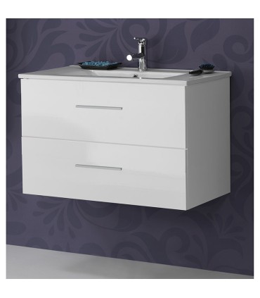 MUEBLE BAÑO+ENCIMERA SPRING SUSP 80CM BL