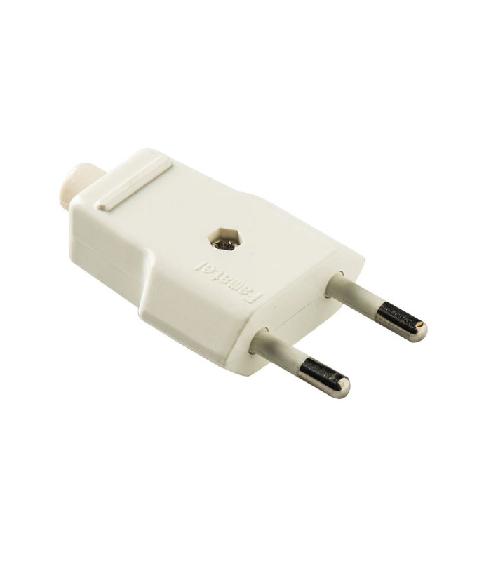 CLAVIJA 10A - 250V BLANCO DUOLEC
