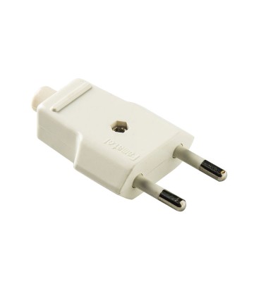 CLAVIJA 10A - 250V BLANCO DUOLEC