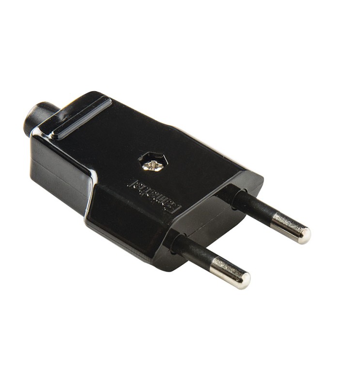 CLAVIJA 10A - 250V NEGRO DUOLEC
