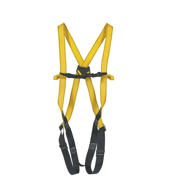 KIT ARNÉS  DORSAL CUERDA Y 2 MOSQUETONES