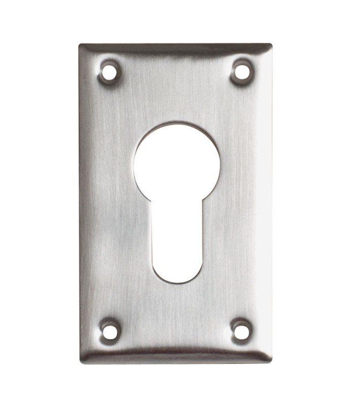 ESCUDO BOCALLAVE. 70x40 MM. A. INOX.