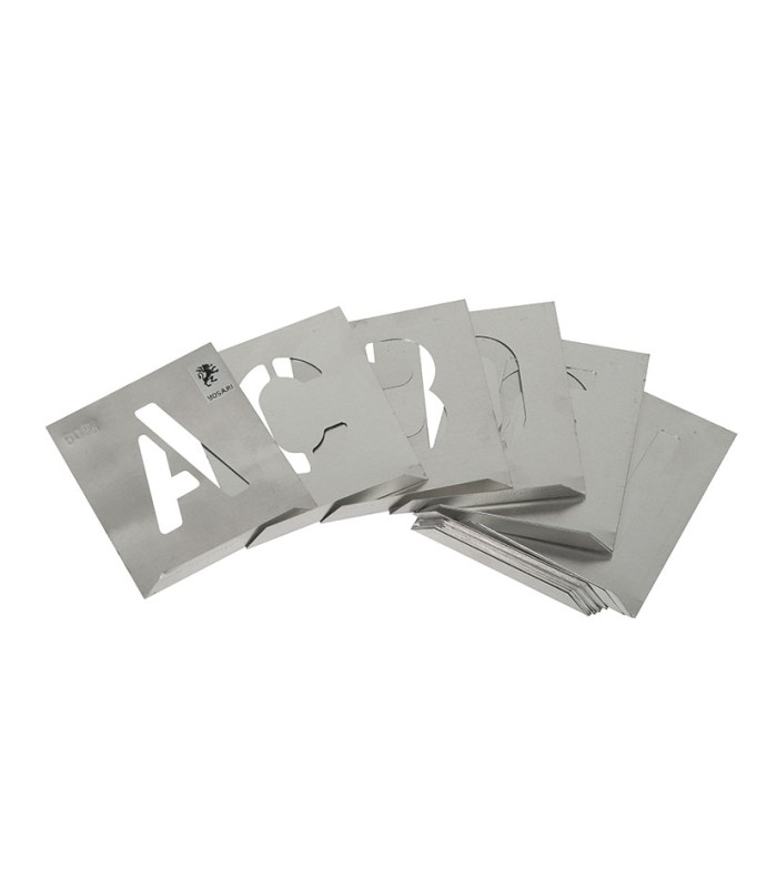 ABECEDARIO ARIAL ALUMINIO P/ROTULAR 60MM