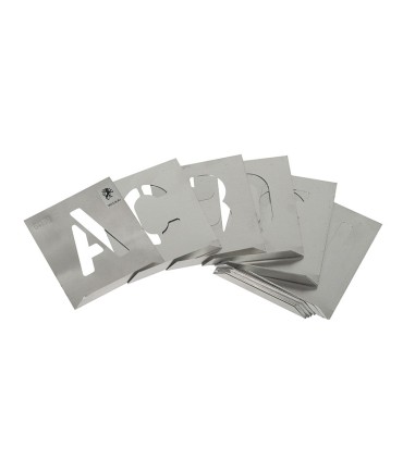 ABECEDARIO ARIAL ALUMINIO P/ROTULAR 60MM