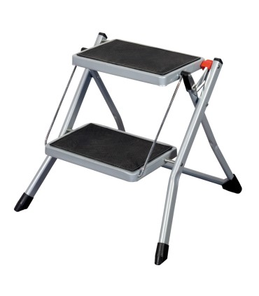 TABURETE ACERO 2 PELDAÑOS 30X20CM