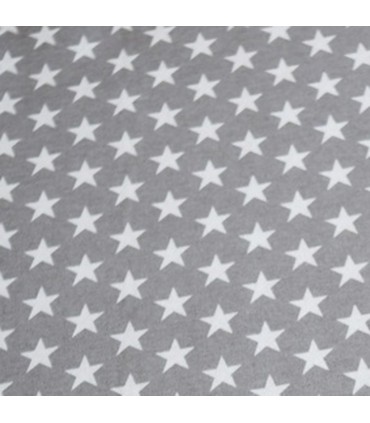 FUNDA MULETTON 136X48CM ESTRELLA GRIS