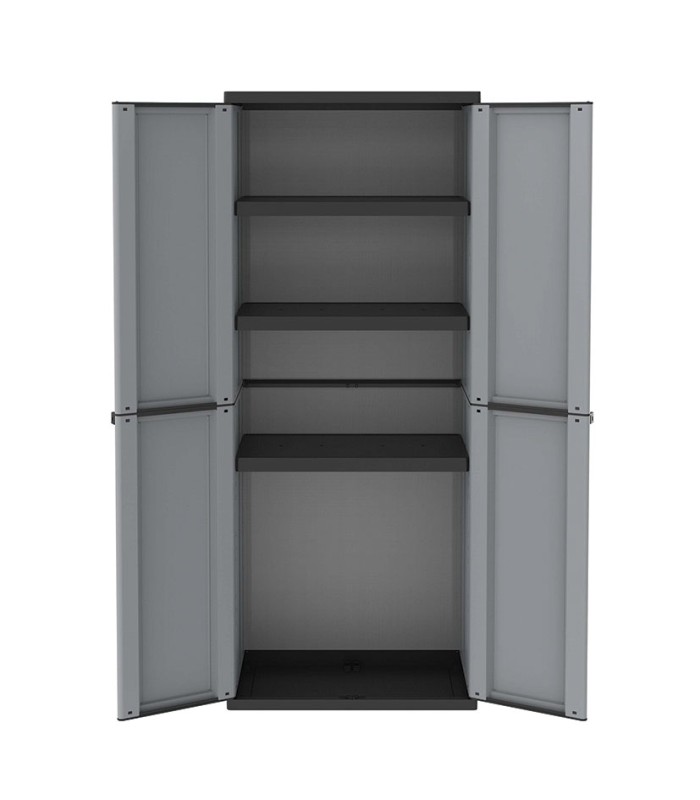 ARMARIO RESINA J-LINE  3 EST. GRIS/NEGRO