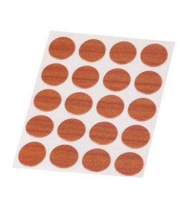 TAPA TORNILLOS ADH. 20 UD. CEREZO.