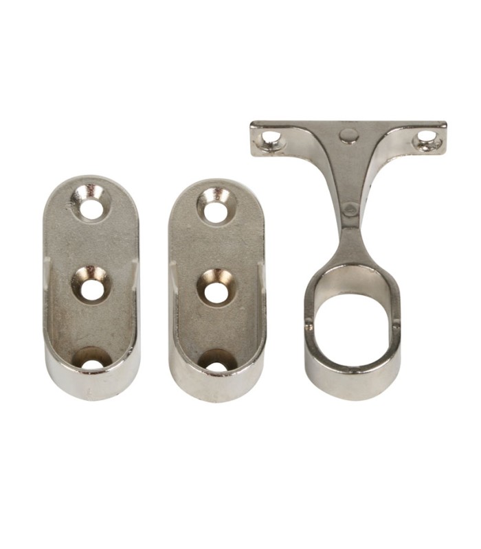 KIT 2 SOPORTE  + 1 CENTR. OVAL. NIQU