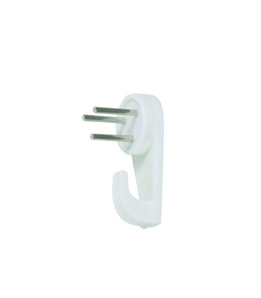 CUELGA CUADROS 3 PUNTAS. BLCO. 6 PZAS.