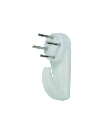 CUELGA CUADROS 4 PUNTAS. BLCO. 5 PZAS.