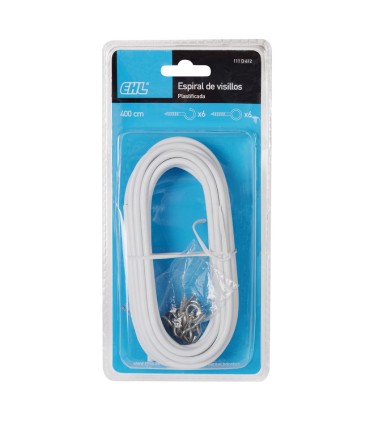 ESPIRAL VISILLOS PLASTIFICADO. 4M.  EHL