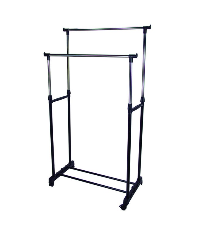 PERCHERO DOBLE BARRA 43X80XH.90a160 CM.