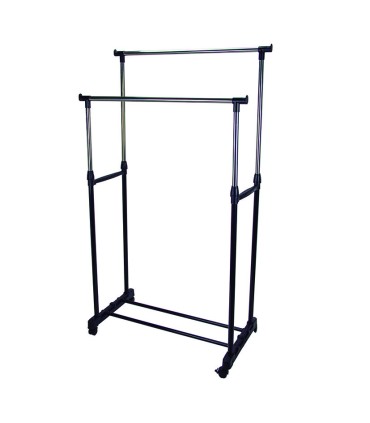 PERCHERO DOBLE BARRA 43X80XH.90a160 CM.