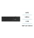 TECLADO CABLE USB NEGRO UNICO