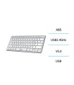 TECLADO BT SLIM BLANCO UNICO