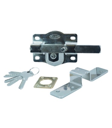 CERROJO 1202 BOTON 105MM NIQUELADO