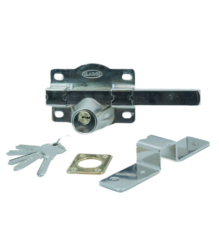 CERROJO 1203 LLAVE 105MM NIQUELADO