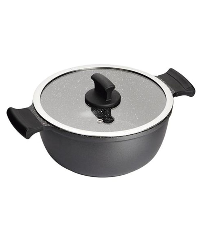 SERIE ABSOLUT BLACK. CACEROLA ALTA 20 CM