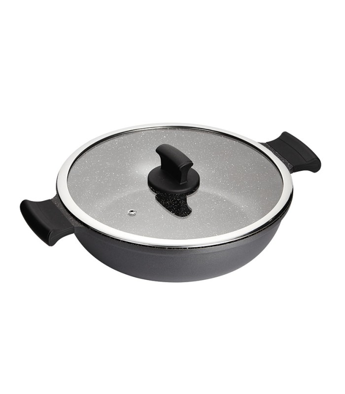 SERIE ABSOLUT BLACK. CACEROLA BAJA 32 CM