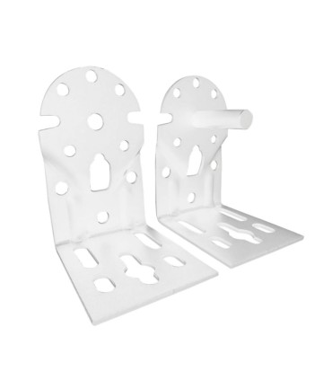 SOPORTE EJE TOLDO PARED. BLCO. 2 UN.