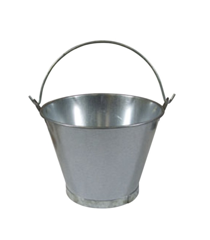 CUBO CONICO H.GALVANIZ.11" 8L.ASA LISA